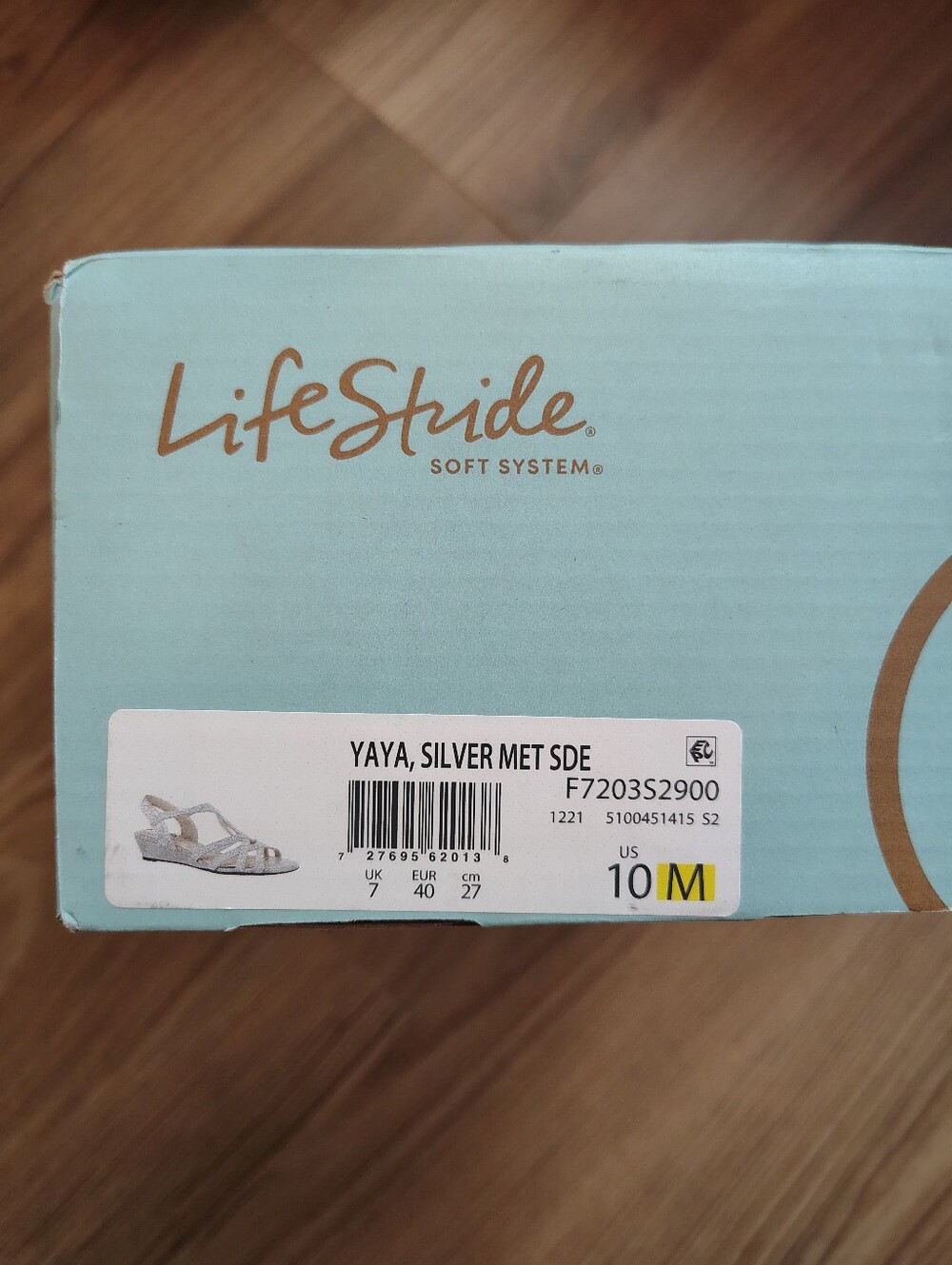 New Silver Lifestride Yaya Sandal Dress Shoe. Sz 10 - Picture 4 of 6